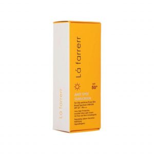کرم ضد آفتاب و ضد لک فاقد چربی SPF50 لافارر مناسب پوست چرب و مستعد آکنه