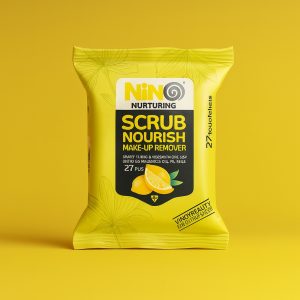 دستمال مرطوب آرايش پاک کن 27 برگ لايه بردار نینو