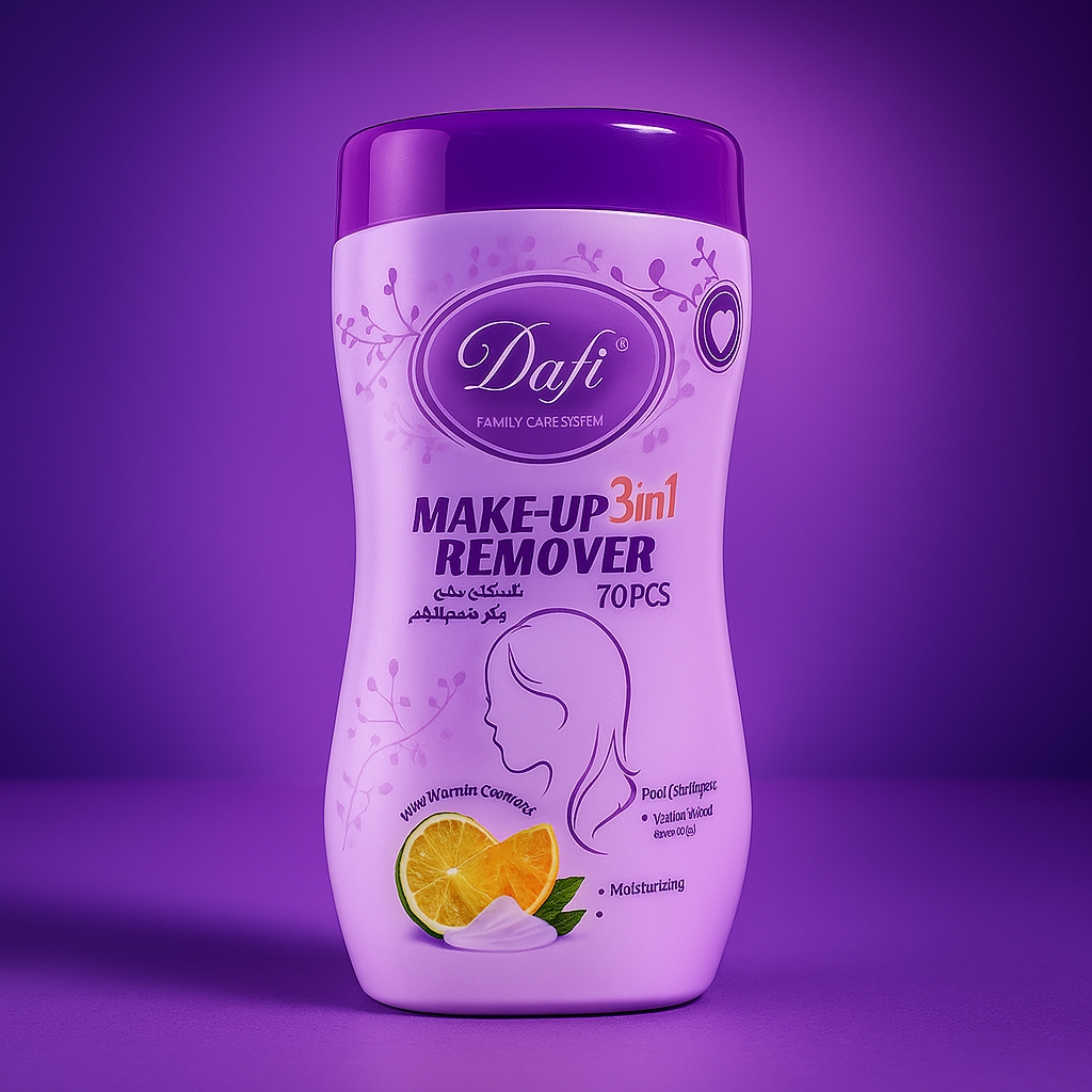 دستمال مرطوب پاک کننده آرایش کمر باریک دافی 1 دستمال مرطوب پاک کننده آرایش کمر باریک دافی