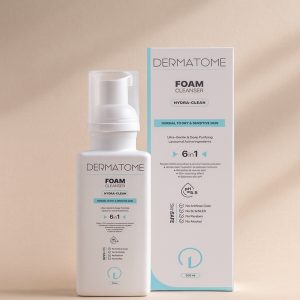 فوم شوینده پاک کننده و مرطوب کننده صورت پوست خشک 150 میلی لیتر درماتوم