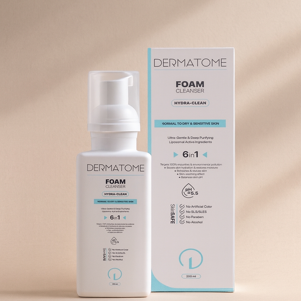 فوم شوینده پاک کننده و مرطوب کننده صورت پوست خشک 150 میلی لیتر درماتوم 1 فوم شوینده پاک کننده و مرطوب کننده صورت پوست خشک 150 میلی لیتر درماتوم