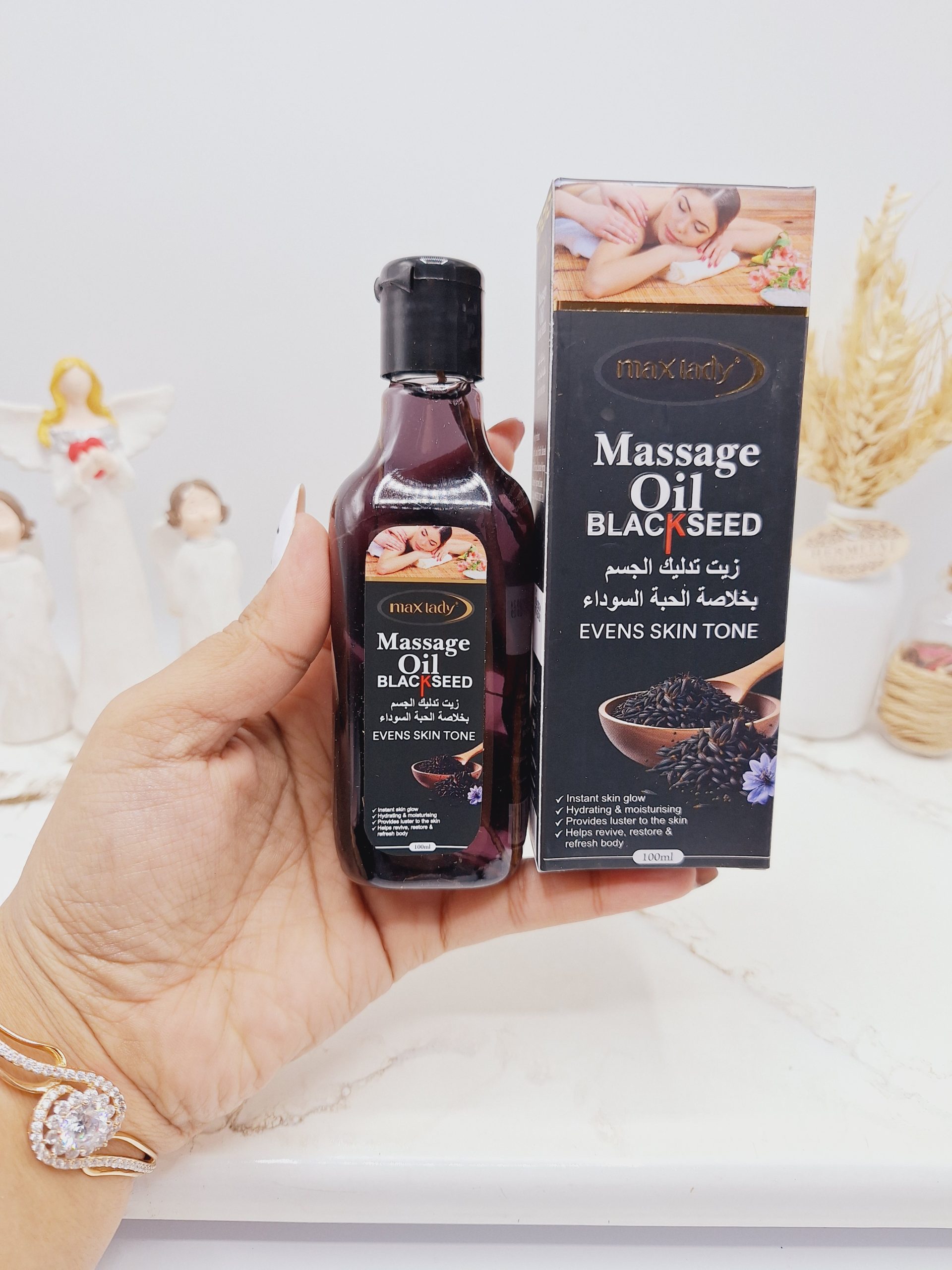 روغن ماساژ و تسکین دهنده درد عضلانی عصاره سیاهدانه برند مکس لیدی کد 7492 1 روغن ماساژ و تسکین دهنده درد عضلانی عصاره سیاهدانه برند مکس لیدی کد 7492