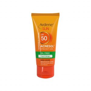 کرم ضد آفتاب فاقد چربی آردن مدل Acnesol SPF50 وزن 50 گرم - بژ هلویی