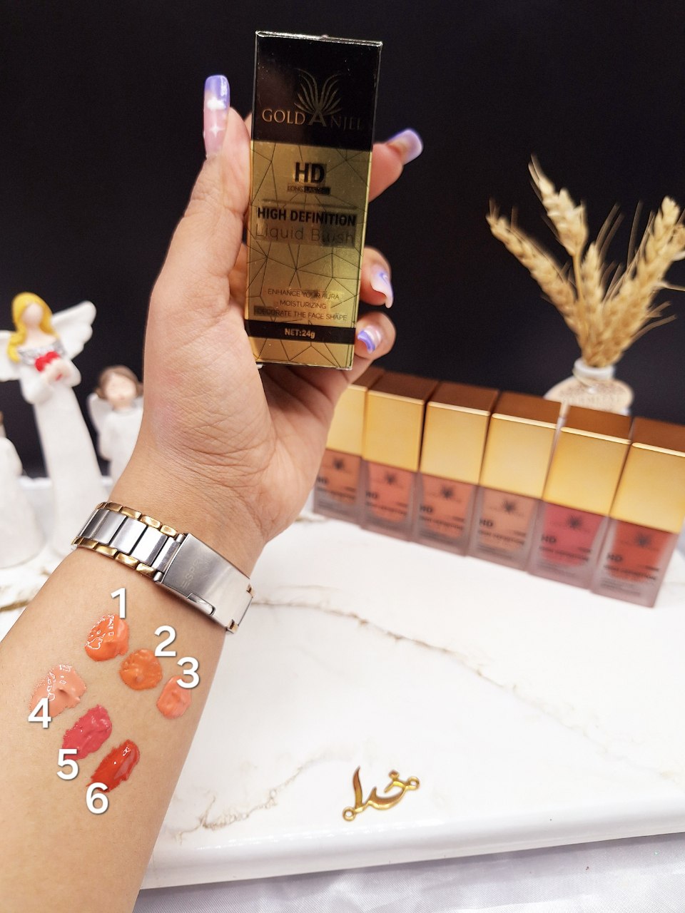 رژگونه با کیفیت عالی برند گلد آنجل GOLD ANJEL کد GA1911_8 1 رژگونه با کیفیت عالی برند گلد آنجل GOLD ANJEL کد GA1911_8