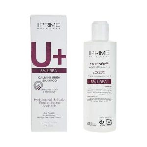 شامپو اوره 5 درصد پرایم مدل +U مناسب پوست سر بسیار خشک و دارای خارش حجم 250 میلی لیتر