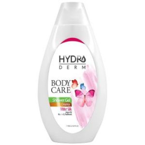 شامپو بدن کرمی هیدرودرم مدل ابریشم سفید حجم 500 میلی لیتر