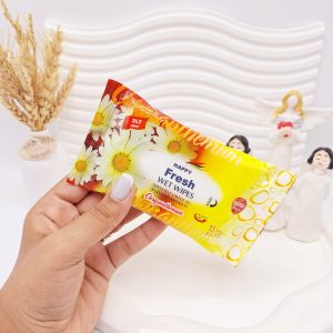 دستمال مرطوب اسانس میوه ای HAPPY Fresh WET WIPES 15 تایی کد 6273