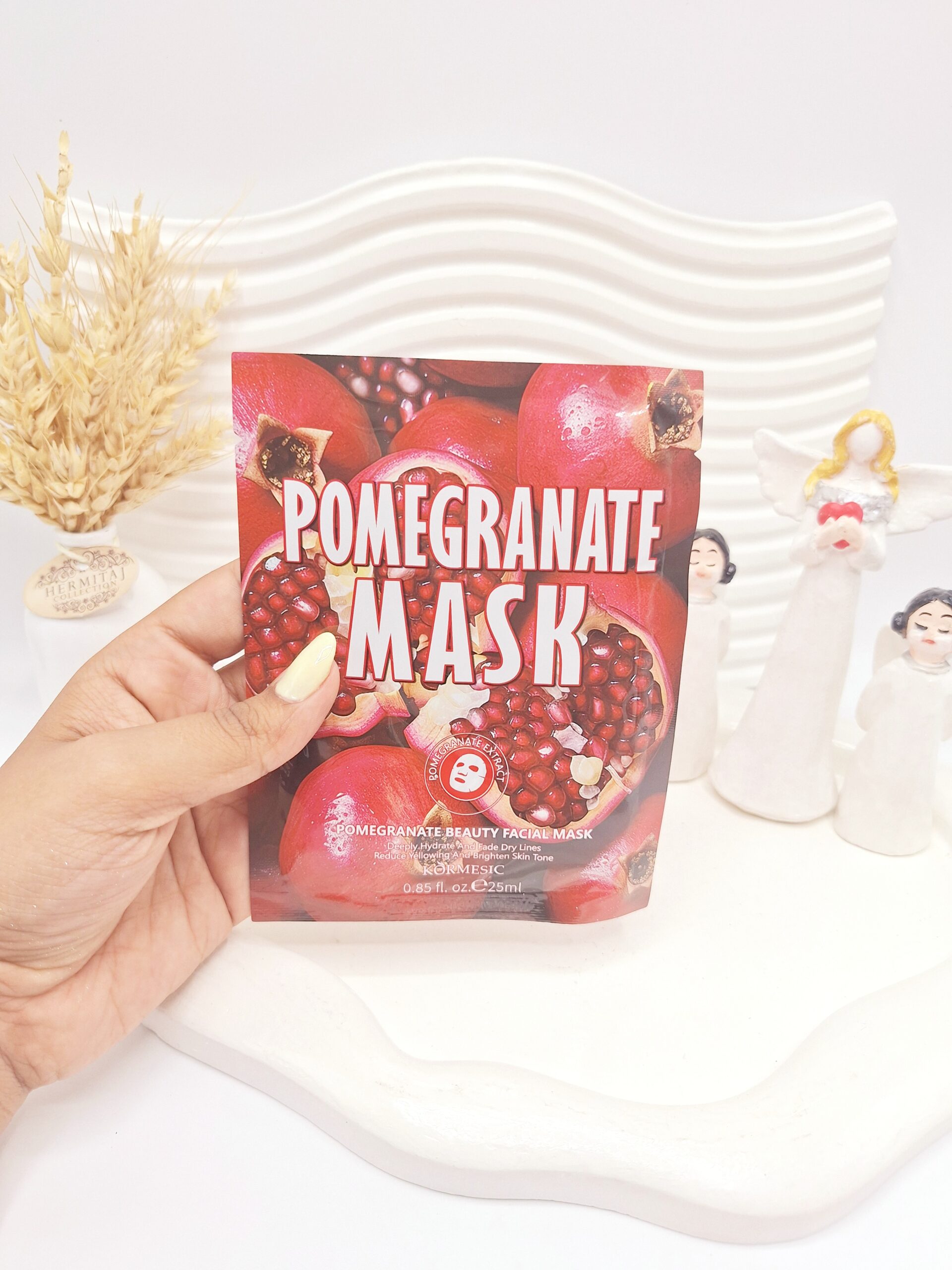 ماسک ورقه ای انار POMEGRANATE MASK کد 4746 1 ماسک ورقه ای انار POMEGRANATE MASK کد 4746