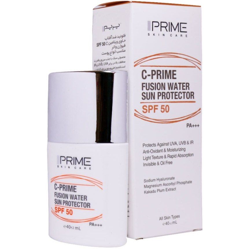 ضد آفتاب فیوژن واتر پرایم SPF 50 مناسب انواع پوست حجم 40 میلی لیتر - بی رنگ 1 ضد آفتاب فیوژن واتر پرایم SPF 50 مناسب انواع پوست حجم 40 میلی لیتر - بی رنگ