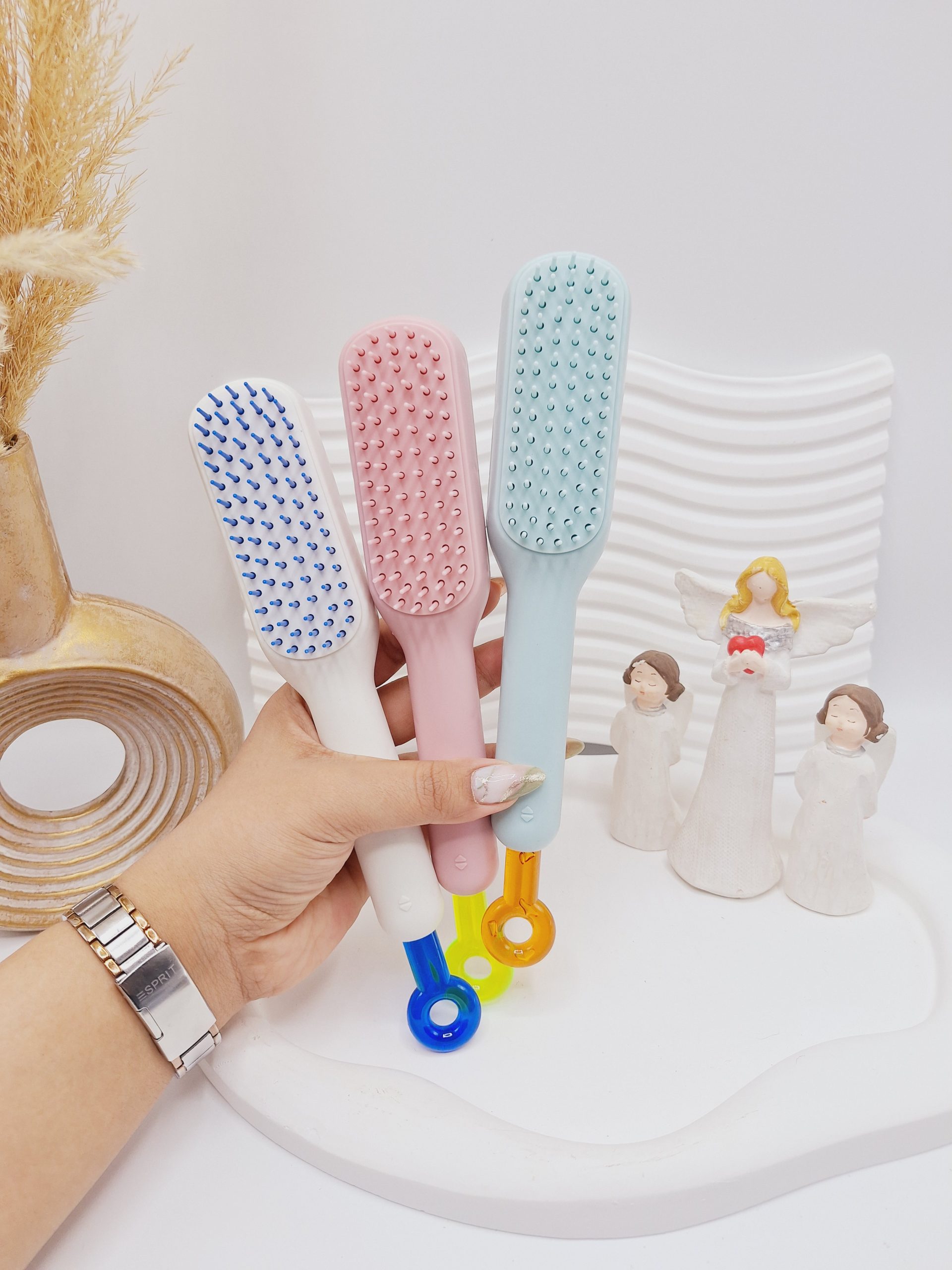 برس مو جادویی ترند آنتی باکتریال مدل اهرم دار 1 برس مو جادویی ترند آنتی باکتریال مدل اهرم دار