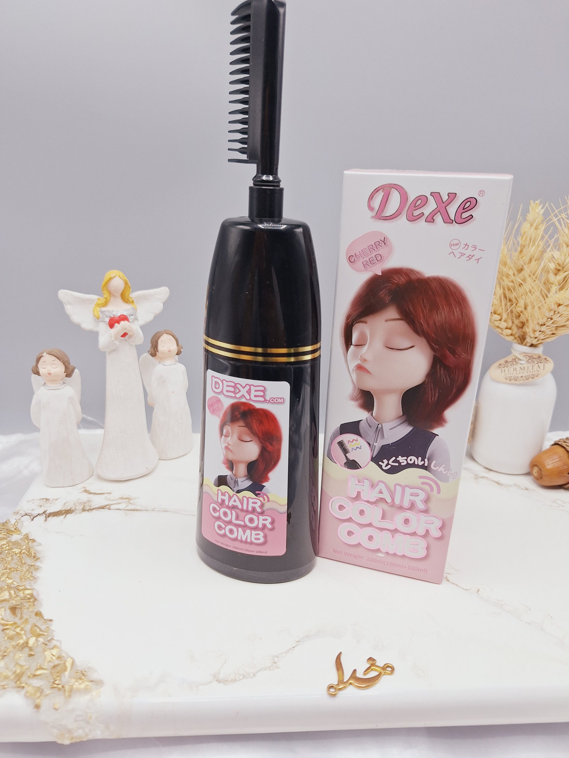 شانه رنگ مو رنگ قرمز آلبالویی برند دکسی Dexe کد 4818 1 شانه رنگ مو رنگ قرمز آلبالویی برند دکسی Dexe کد 4818