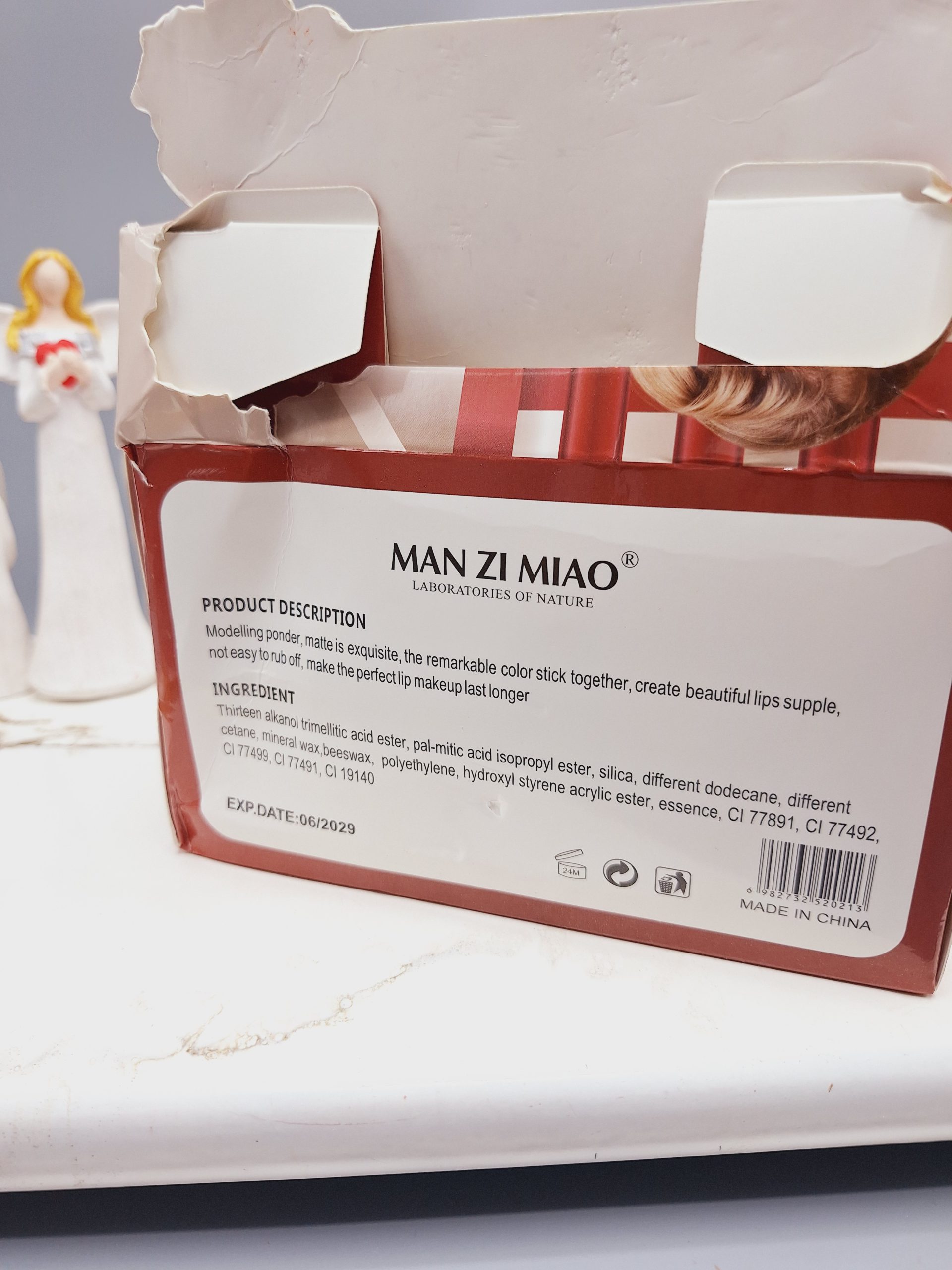 تینت لب شرابی شامپاینی MANZI MIAO کد LC021C 5 تینت لب شرابی شامپاینی MANZI MIAO کد LC021C