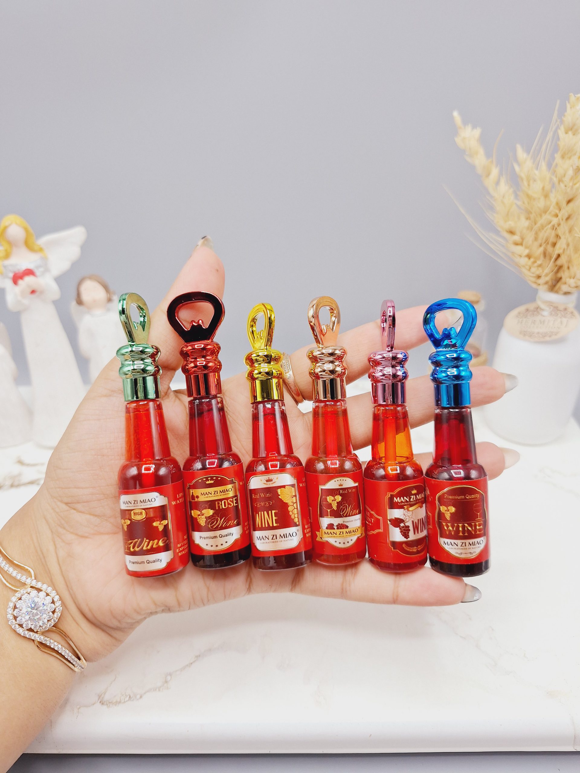 تینت لب شرابی شامپاینی MANZI MIAO کد LC021C 1 تینت لب شرابی شامپاینی MANZI MIAO کد LC021C