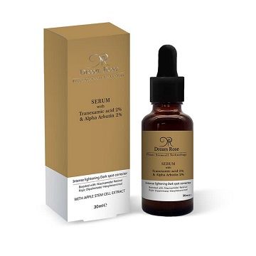 سرم ترنگزامیک اسید ۲٪ و الفا اربوتین ۲٪ دریم رز 1 سرم ترنگزامیک اسید ۲٪ و الفا اربوتین ۲٪ دریم رز