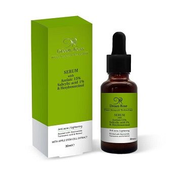 سرم آزلائیک اسید %15 ، سالیسیلیک اسید %1 و هگزیل رزورسینول دریم رز 1 سرم آزلائیک اسید %15 ، سالیسیلیک اسید %1 و هگزیل رزورسینول دریم رز