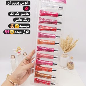 پک 12تایی لیپ گلاس و نرم کننده لب برند Seek