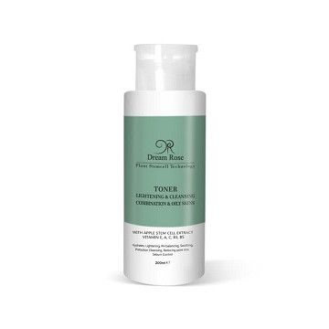 تونر روشن کننده و پاک کننده دریم رز - مخصوص پوستهای چرب و مختلط 1 تونر روشن کننده و پاک کننده دریم رز - مخصوص پوستهای چرب و مختلط