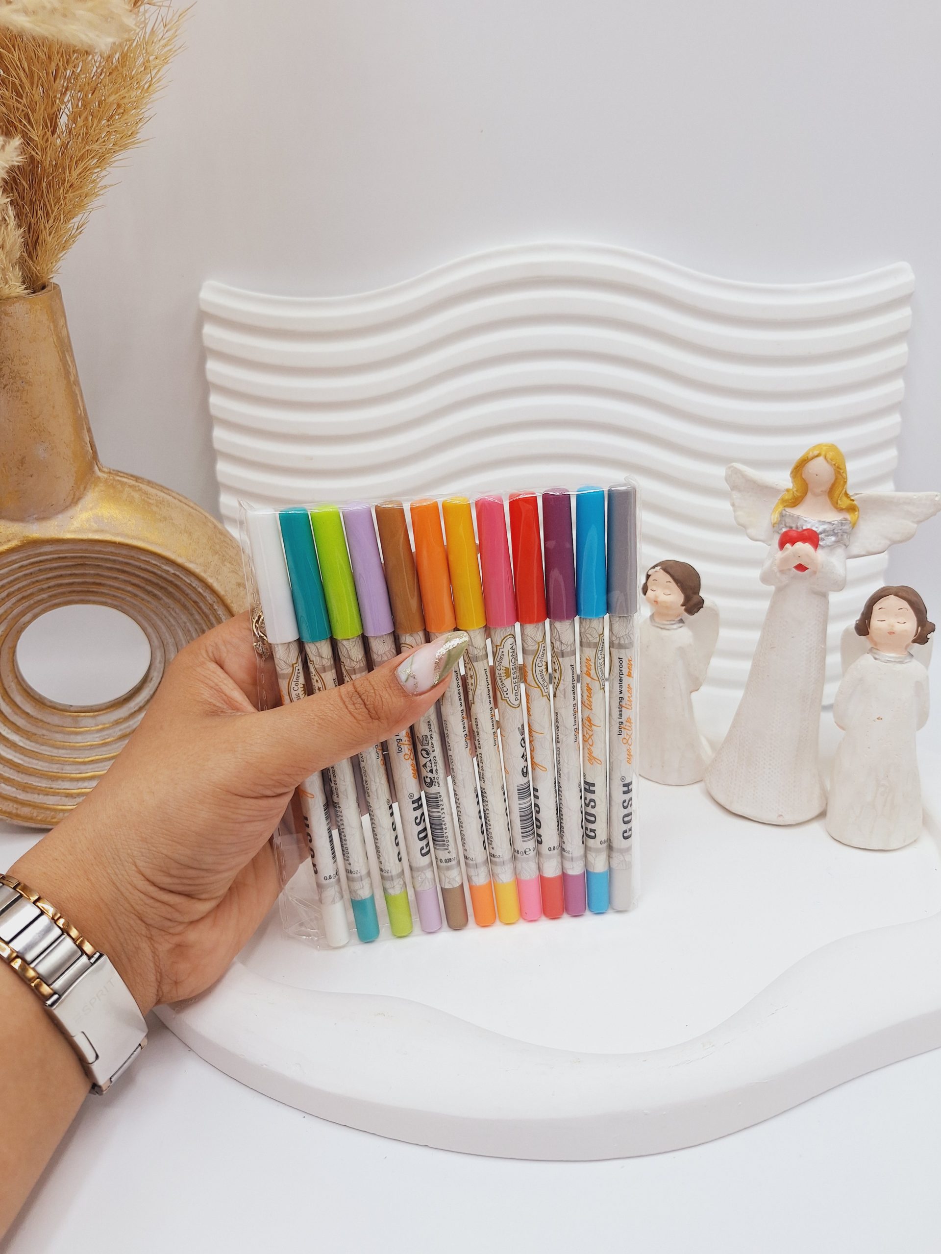 پک 12 تایی مداد چشم رنگارنگ برند گاش کد3229 1 پک 12 تایی مداد چشم رنگارنگ برند گاش کد3229