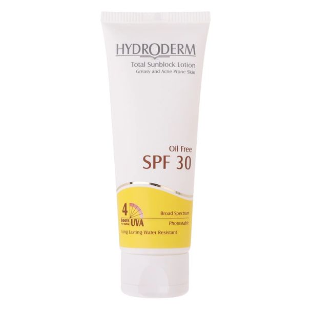 لوسیون ضد آفتاب فاقد چربی هیدرودرم مدل Greasy & Acne Prone Skins SPF30 حجم 75 میلی لیتر - بی رنگ 1 لوسیون ضد آفتاب فاقد چربی هیدرودرم مدل Greasy & Acne Prone Skins SPF30 حجم 75 میلی لیتر - بی رنگ