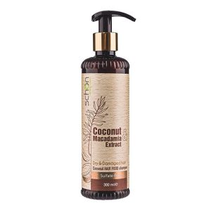 شامپو فاقد سولفات ماکادمیا و نارگیل شون|shampoo coconut macadamia schon