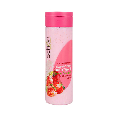 شامپو بدن کرمی شیر و توت فرنگی شون 300 میل|Schon Strawberry And Milk Creamy Body Shampoo 300ml 1 شامپو بدن کرمی شیر و توت فرنگی شون 300 میل|Schon Strawberry And Milk Creamy Body Shampoo 300ml