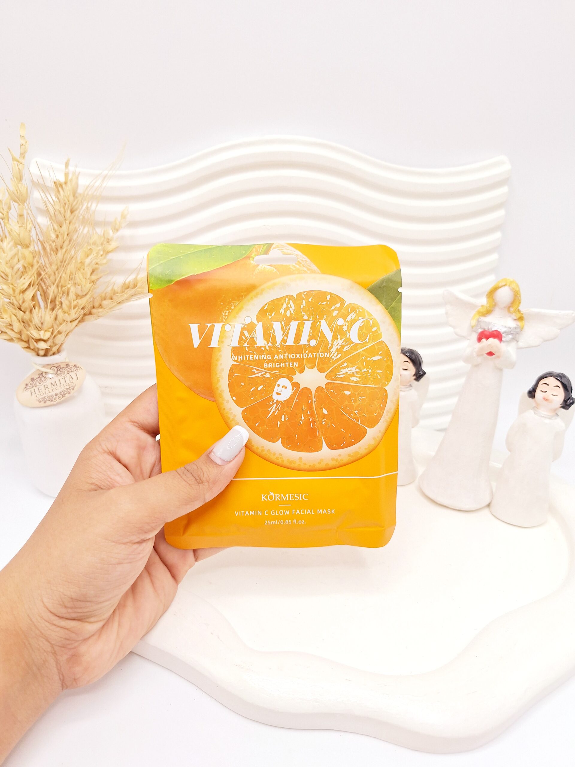 ماسک ورقه ای ویتامین سی KORMESIC کد 6528 1 ماسک ورقه ای ویتامین سی KORMESIC کد 6528