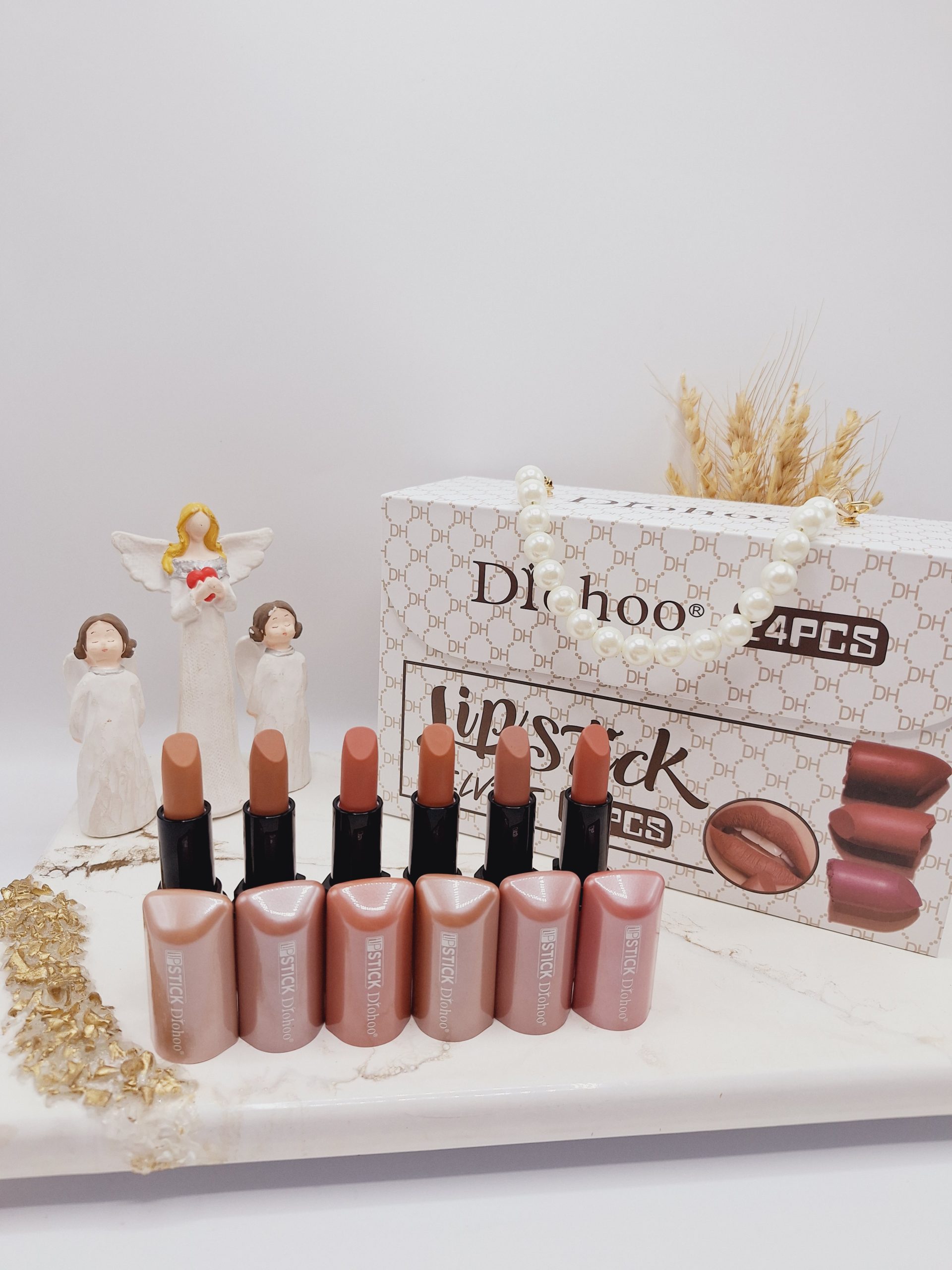 پک رژ 24 تایی مدل کیف زنانه سفید برند دروهو Drohoo کد ZY23108 1 پک رژ 24 تایی مدل کیف زنانه سفید برند دروهو Drohoo کد ZY23108