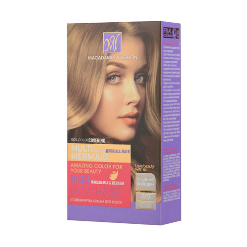 کیت رنگ مو شماره 7 بلوند متوسط مای|My num7 Hair Color medium blonde 1 کیت رنگ مو شماره 7 بلوند متوسط مای|My num7 Hair Color medium blonde