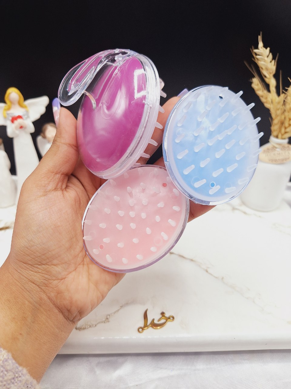 برس ماساژور و سر شور سیلیکونی 4 برس ماساژور و سر شور سیلیکونی