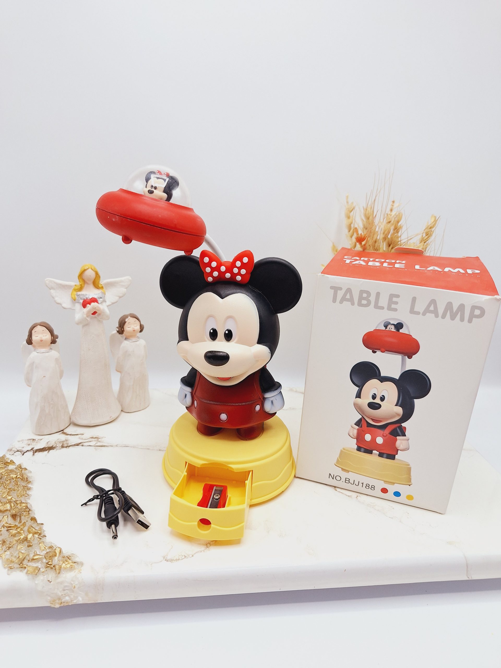 چراغ مطالعه میکی موس شارژی با کد 039 1 چراغ مطالعه میکی موس شارژی با کد 039