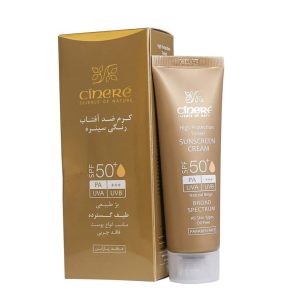 کرم ضد آفتاب سینره +SPF 50 حجم 50 میلی لیتر - بژ طبیعی