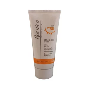 ضدآفتاب بی‌رنگ راکوتن، محافظ UVA، فاقد چربی مناسب پوست چرب و مختلط، حجم 50 میلی‌لیتر