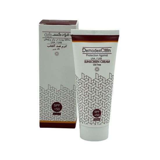 کرم ضد آفتاب رنگی دمودکسیلین SPF 50 مناسب برای انواع پوست حجم 50 میلیلیتر 1 کرم ضد آفتاب رنگی دمودکسیلین SPF 50 مناسب برای انواع پوست حجم 50 میلیلیتر
