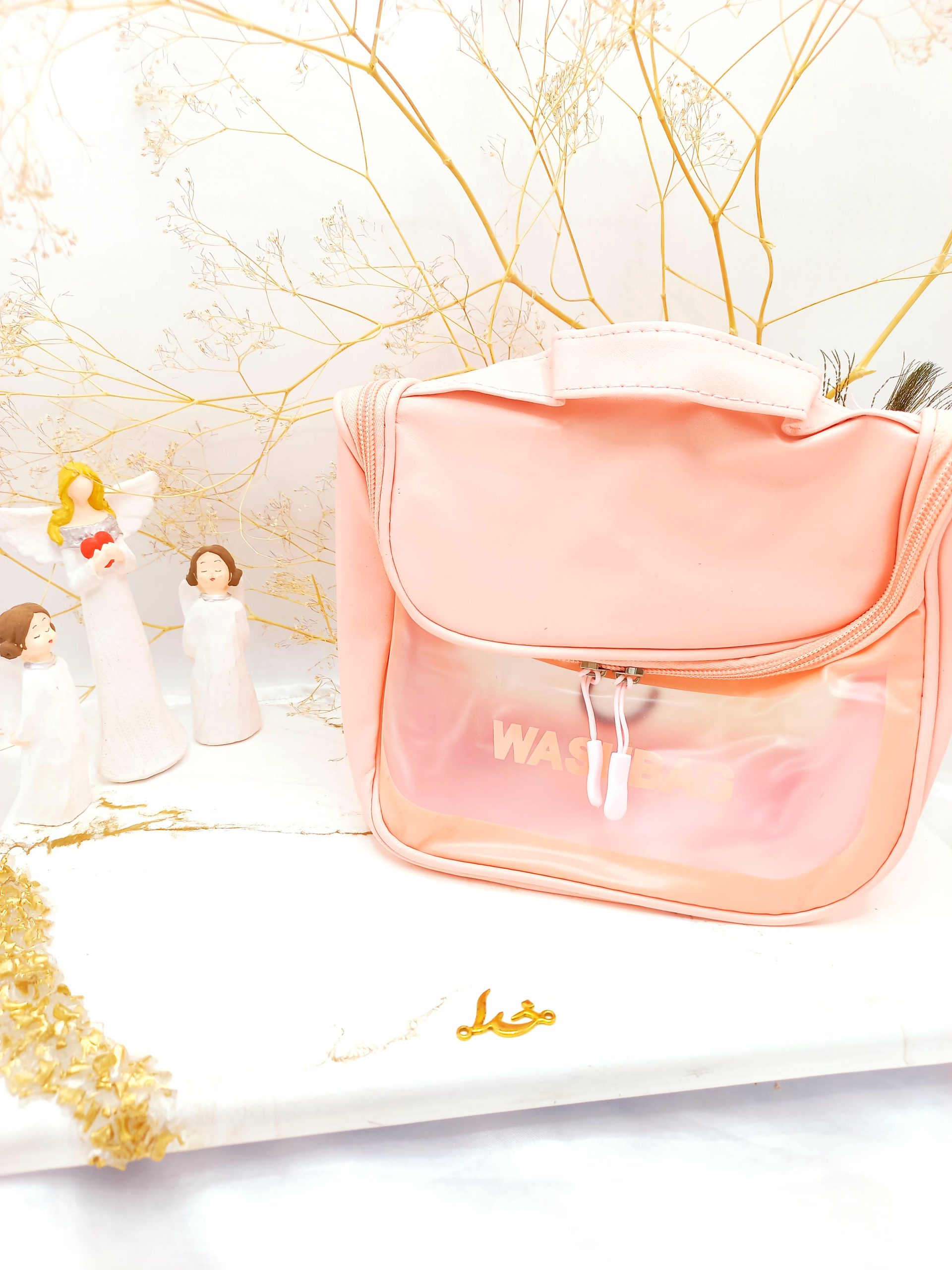 کیف آرایشی واشبگ بیضی صورتی سایز بزرگ WASHBAG 1 کیف آرایشی واشبگ بیضی صورتی سایز بزرگ WASHBAG