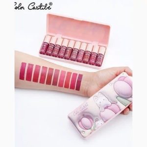 باکس 10 تایی رژ مایع مینی طرح خرگوش بامزه کد 4142