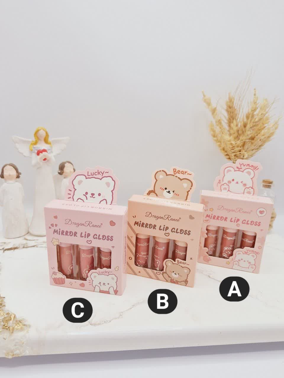 پک سه عددی رژ لب خیس خرسی دراگون رانی کد 5219 1 پک سه عددی رژ لب خیس خرسی دراگون رانی کد 5219