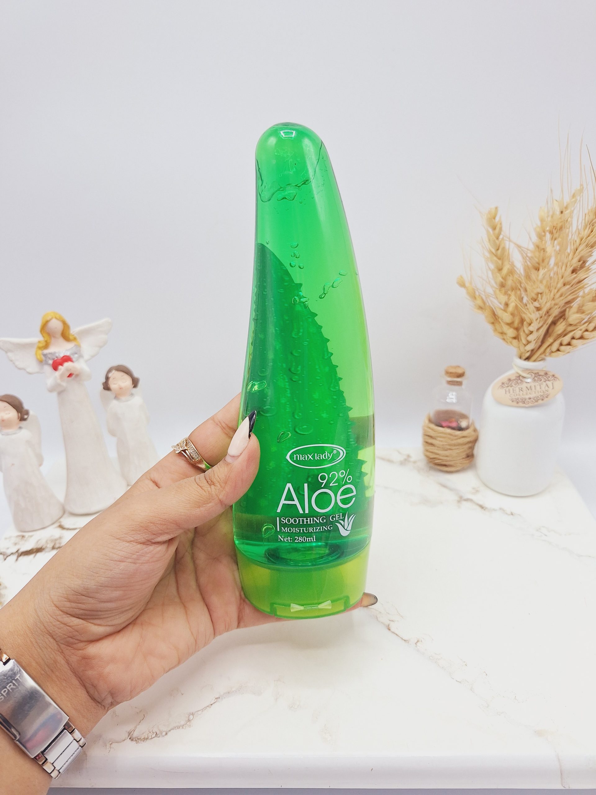 ژل آلوئه ورا 92 درصد حجم 280 میل برند max lady کد 2345 1 ژل آلوئه ورا 92 درصد حجم 280 میل برند max lady کد 2345