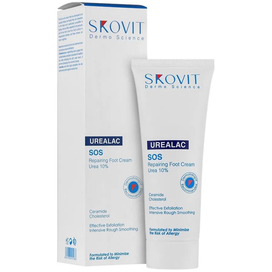 کرم ترمیم کننده پا حاوی 10% اوره-اسکوویت 1 کرم ترمیم کننده پا حاوی 10% اوره-اسکوویت