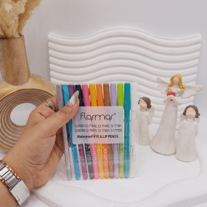 پک 12 تایی مداد چشم شمعی رنگارنگ  برند فلورمار کد 77289