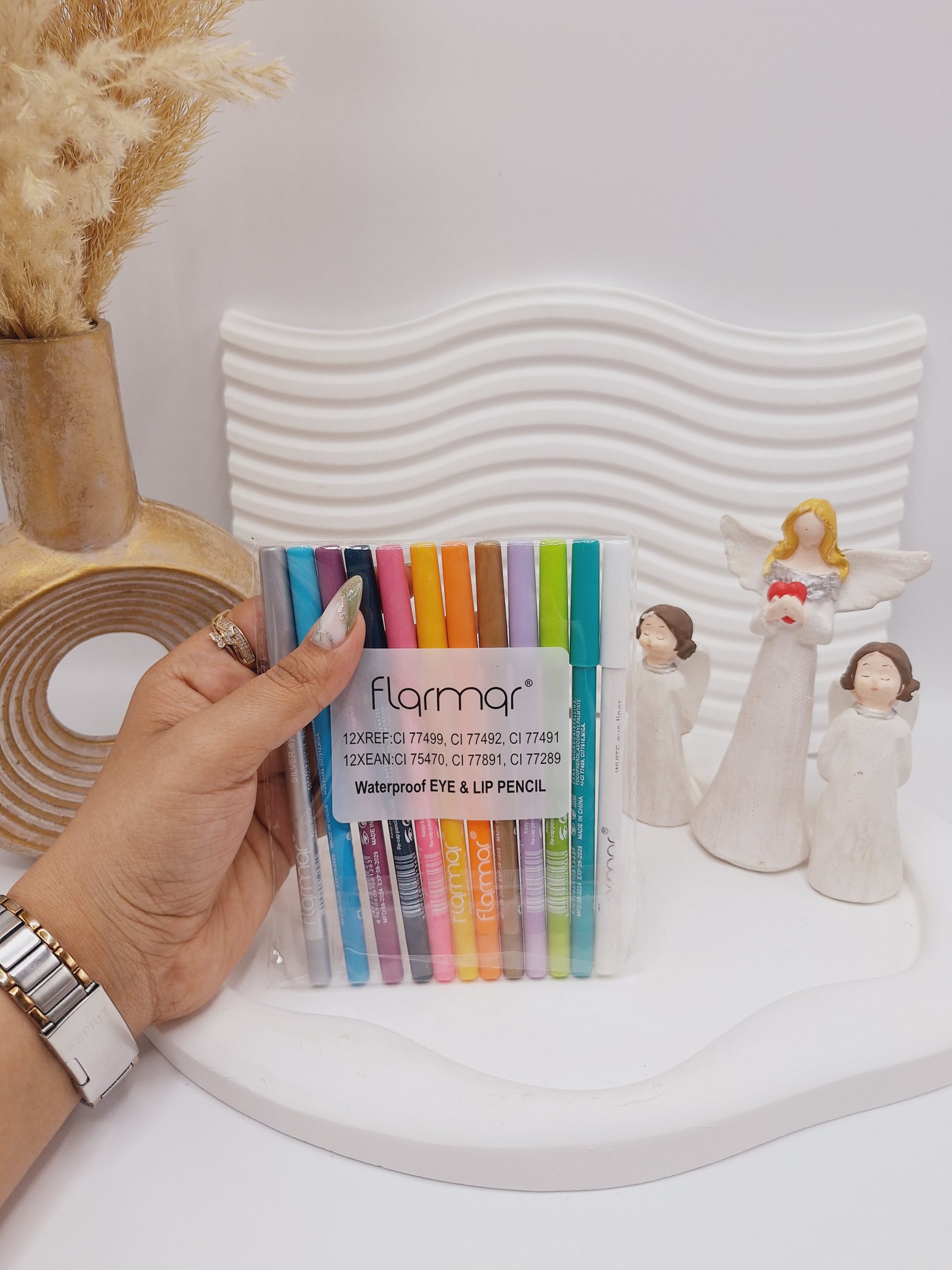 پک 12 تایی مداد چشم شمعی رنگارنگ برند فلورمار کد 77289 1 پک 12 تایی مداد چشم شمعی رنگارنگ برند فلورمار کد 77289