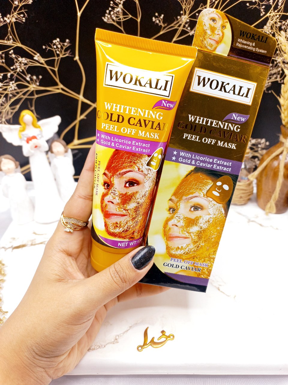 ماسک طلای تیوپی همراه با عصاره خاویار برند وکالی WOKALI کد WKL 403 1 ماسک طلای تیوپی همراه با عصاره خاویار برند وکالی WOKALI کد WKL 403