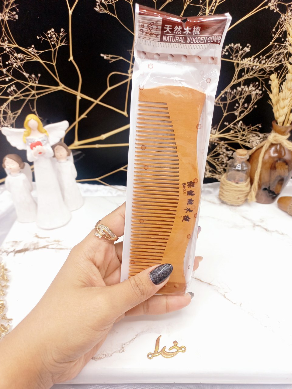 شانه چوبی طرح منحنی کد 7086 1 شانه چوبی طرح منحنی کد 7086