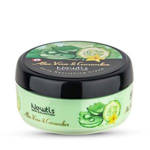 کرم مرطوب کننده آلوئه ورا و خیار 200 میل نیوتیس|Newtis Aloevera And Cucumber Nourishing Cream 200ml