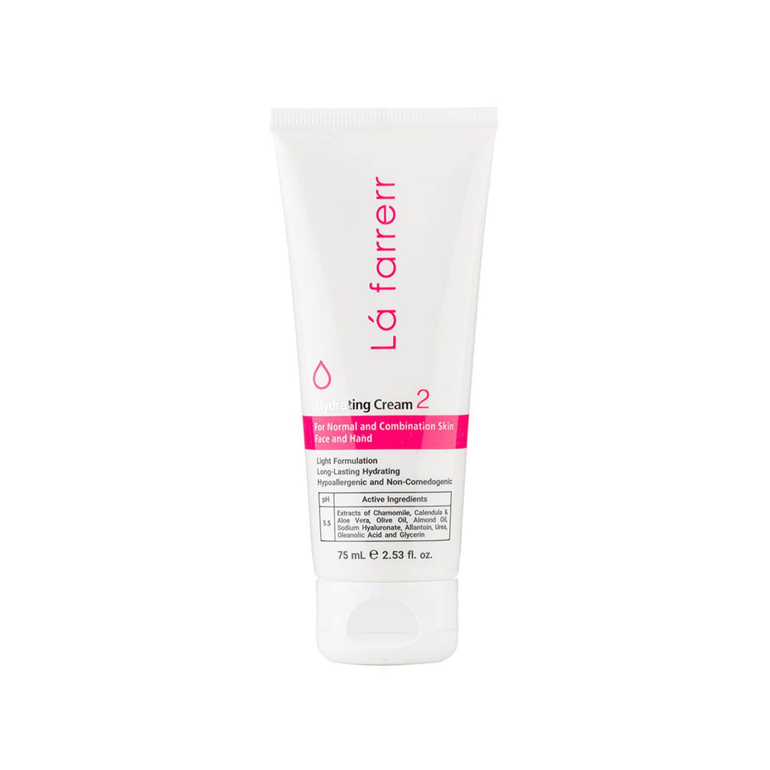 کرم آبرسان دست و صورت لافارر کد 2 مناسب پوست های نرمال و مختلط حجم 75 میلی لیتر 1 کرم آبرسان دست و صورت لافارر کد 2 مناسب پوست های نرمال و مختلط حجم 75 میلی لیتر