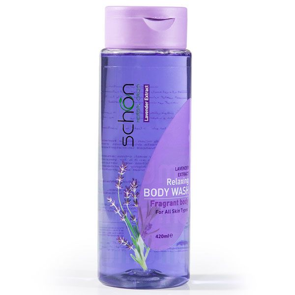 شامپو بدن اسطوخودوس شون 420 میل|schon lavender body wash 420ML 1 شامپو بدن اسطوخودوس شون 420 میل|schon lavender body wash 420ML