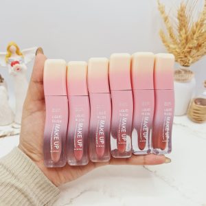 پک رژ مایع 6 عددی شیشه ای منحنی برند BILLION BEAUTY  کد B70017