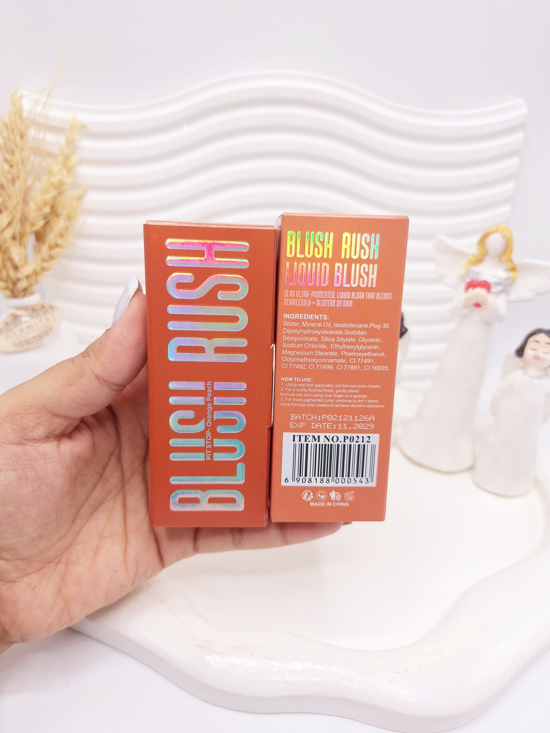 رژگونه و رژ لب مایع پیجوان کد p0212 5 رژگونه و رژ لب مایع پیجوان کد p0212