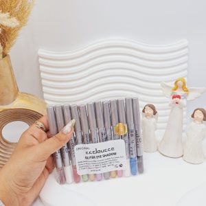 پک 12 تایی مداد چشم و لب گلیتری زیبا برند دوسه اورجینال کد 77499