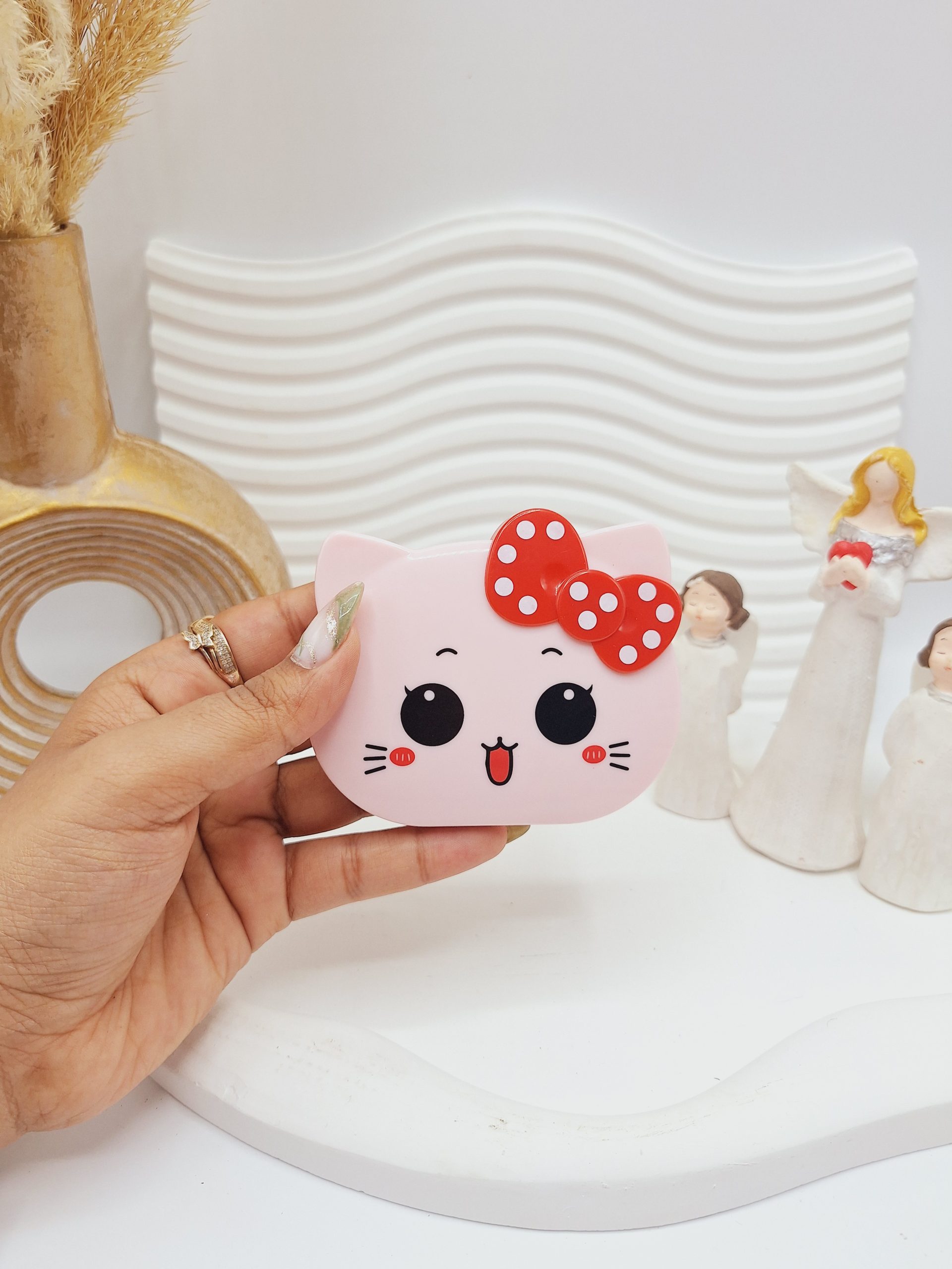 ماشین حساب آینه دار طرح کیتی کد1156 1 ماشین حساب آینه دار طرح کیتی کد1156