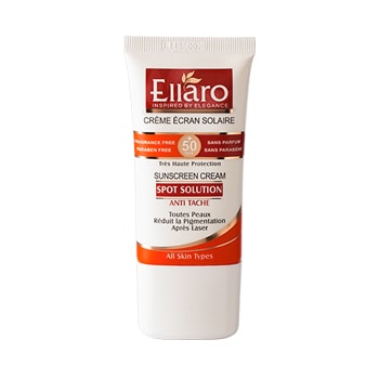 کرم ضد آفتاب ضد لک SPF50 اسپات سولوشن الارو|Ellaro spot solution sunscreen spf 50 1 کرم ضد آفتاب ضد لک SPF50 اسپات سولوشن الارو|Ellaro spot solution sunscreen spf 50